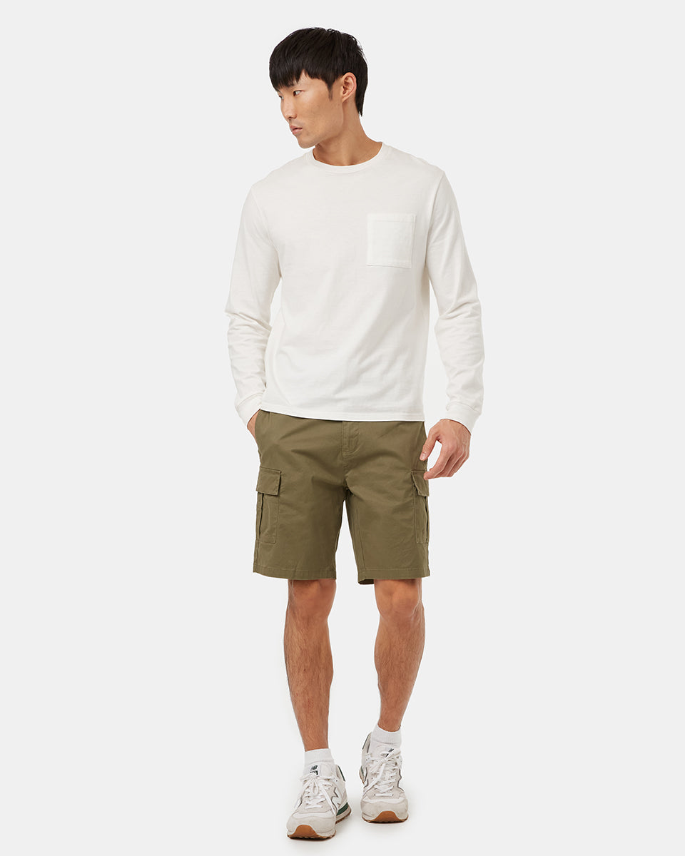 Copper Cotton Stretch Twill Shorts - Made In USA