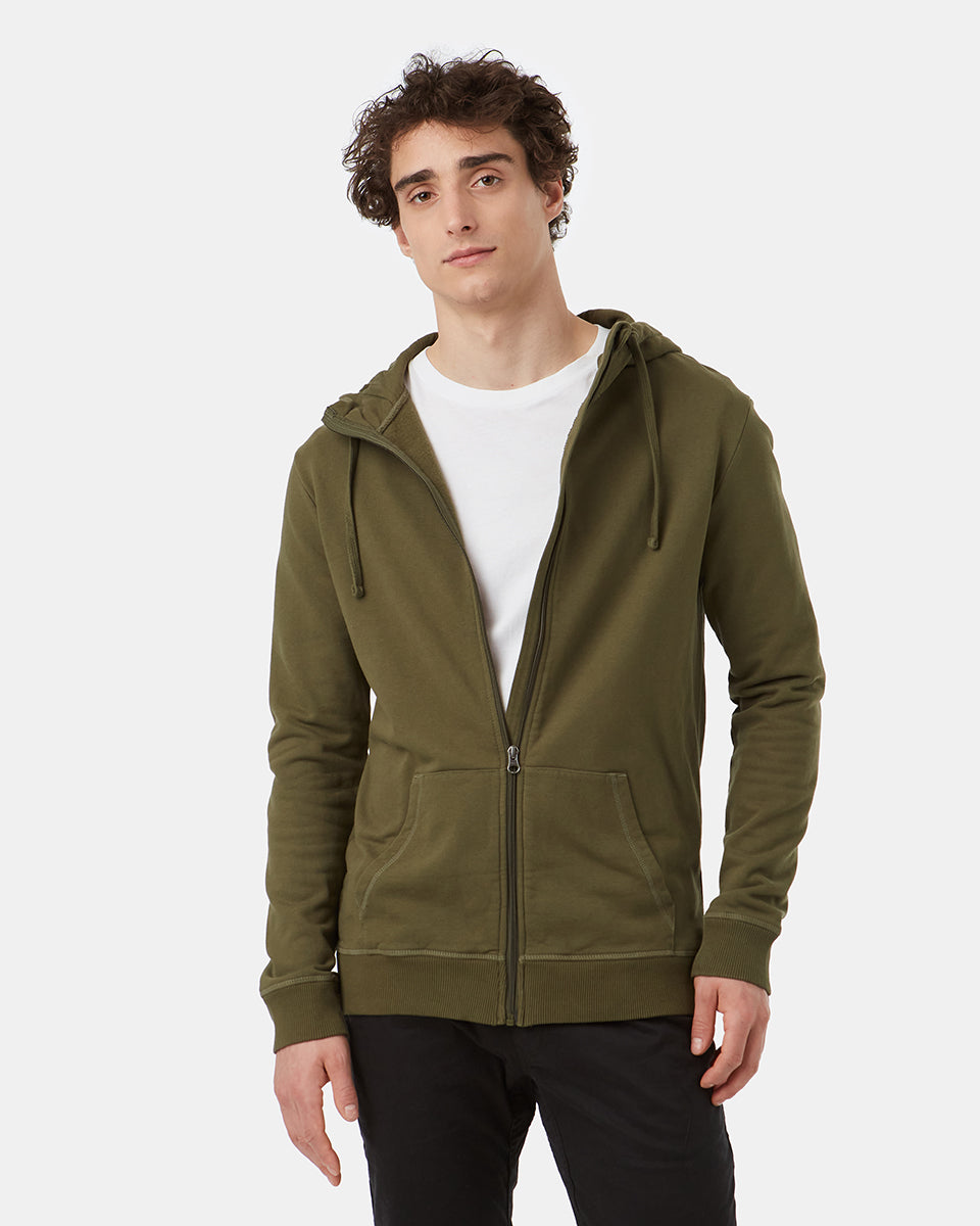 Mens Zip-Up Hoodie, Organic Cotton, GOTS