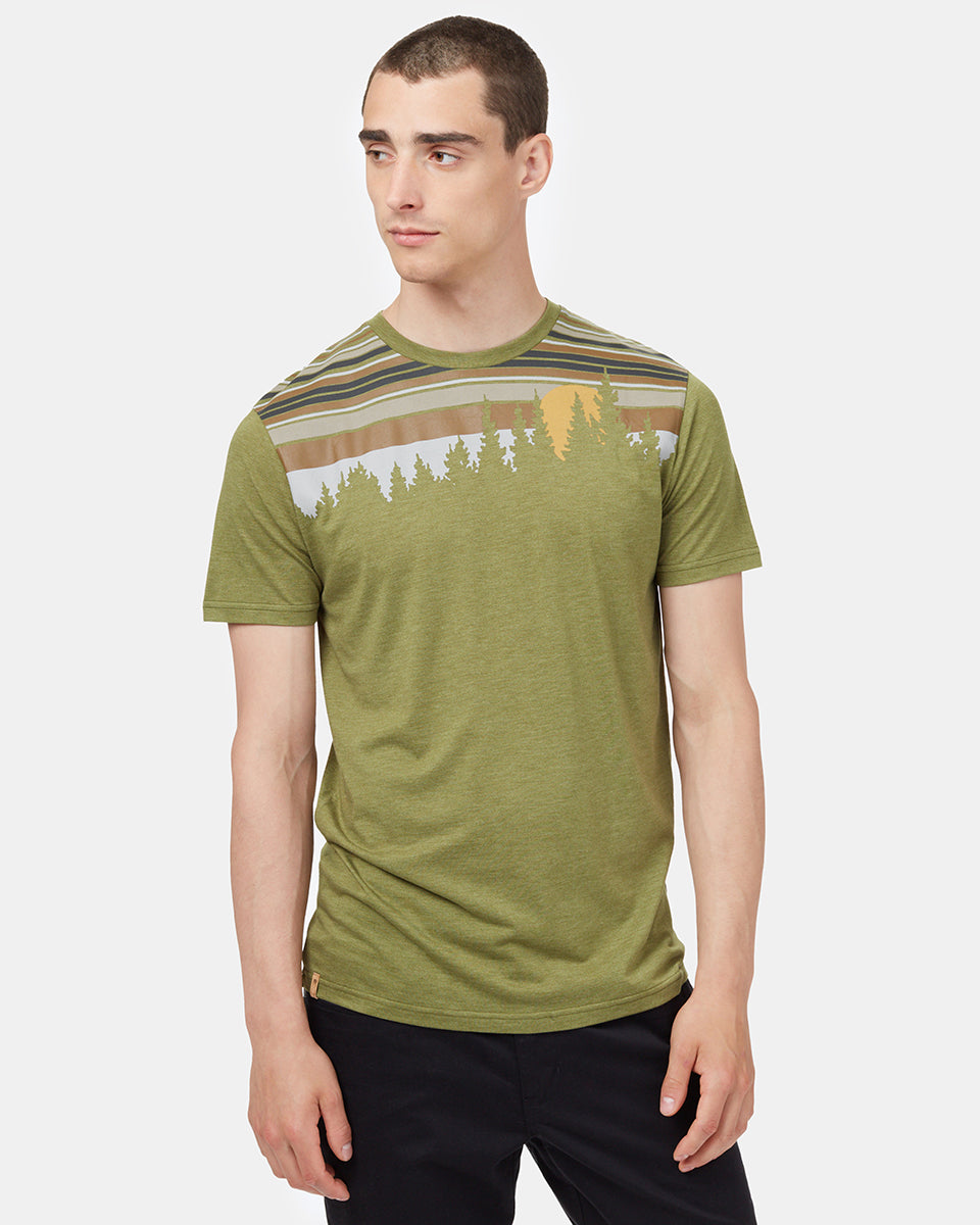 Mens Retro Juniper Classic T-Shirt | Recycled Polyester