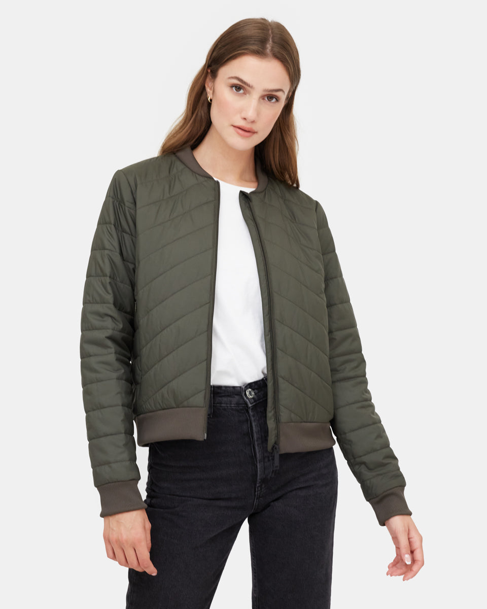 Womens Cloud Shell Bomber Jacket | Recycled Polyester