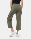 Womens French Terry Cropped Wide Leg Sweatpant