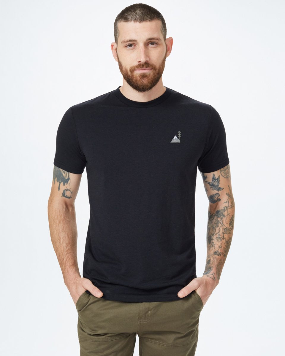 Peaks Embroidery T-Shirt | Recycled Materials