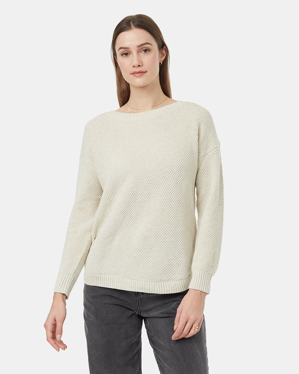 Womens Highline Drop Shoulder Crew | Organic Cotton