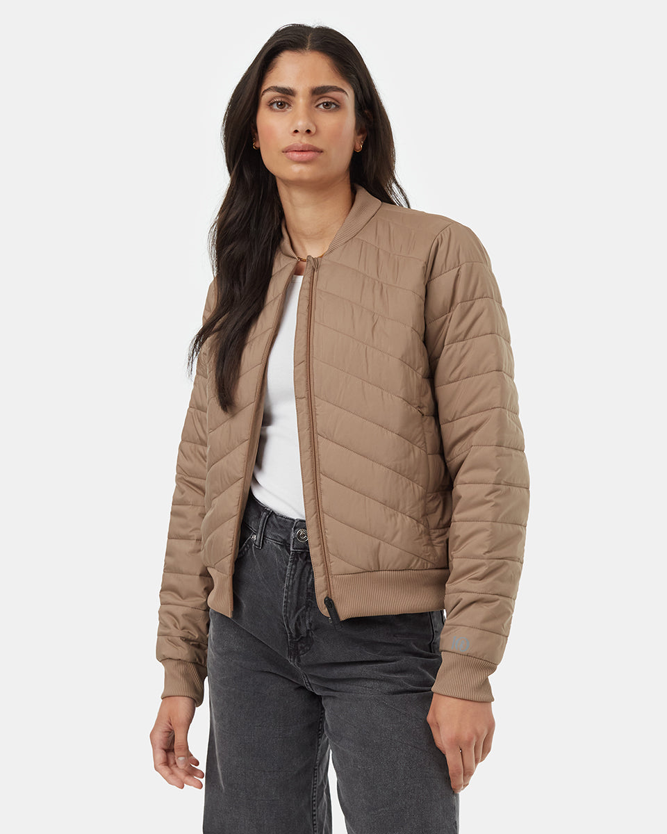 Womens Cloud Shell Bomber Jacket | Recycled Polyester