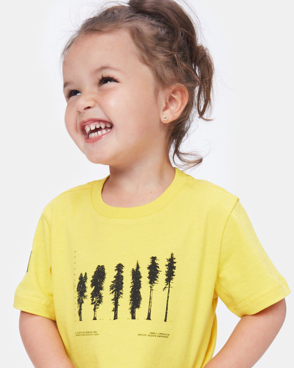 Goal Printed Round Neck Mustard Kid's T-Shirt