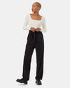 Womens Paper Bag Tencel Pant