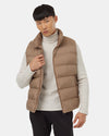 tentree Men's Puffer Vest - Recycled Polyester - Pine Bark - Size: S