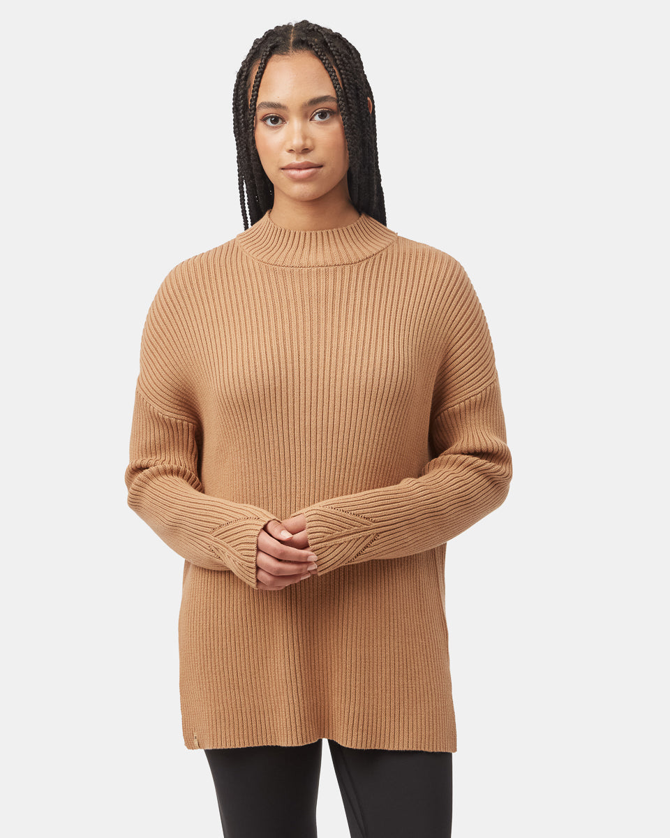 Highline Rib Tunic Sweater | Recycled Materials