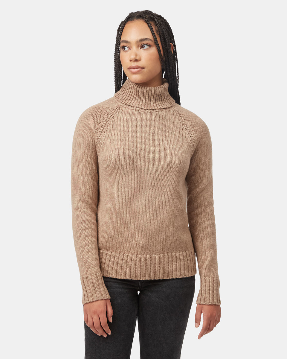 Womens Highline Wool Turtleneck Sweater | Recycled Polyester