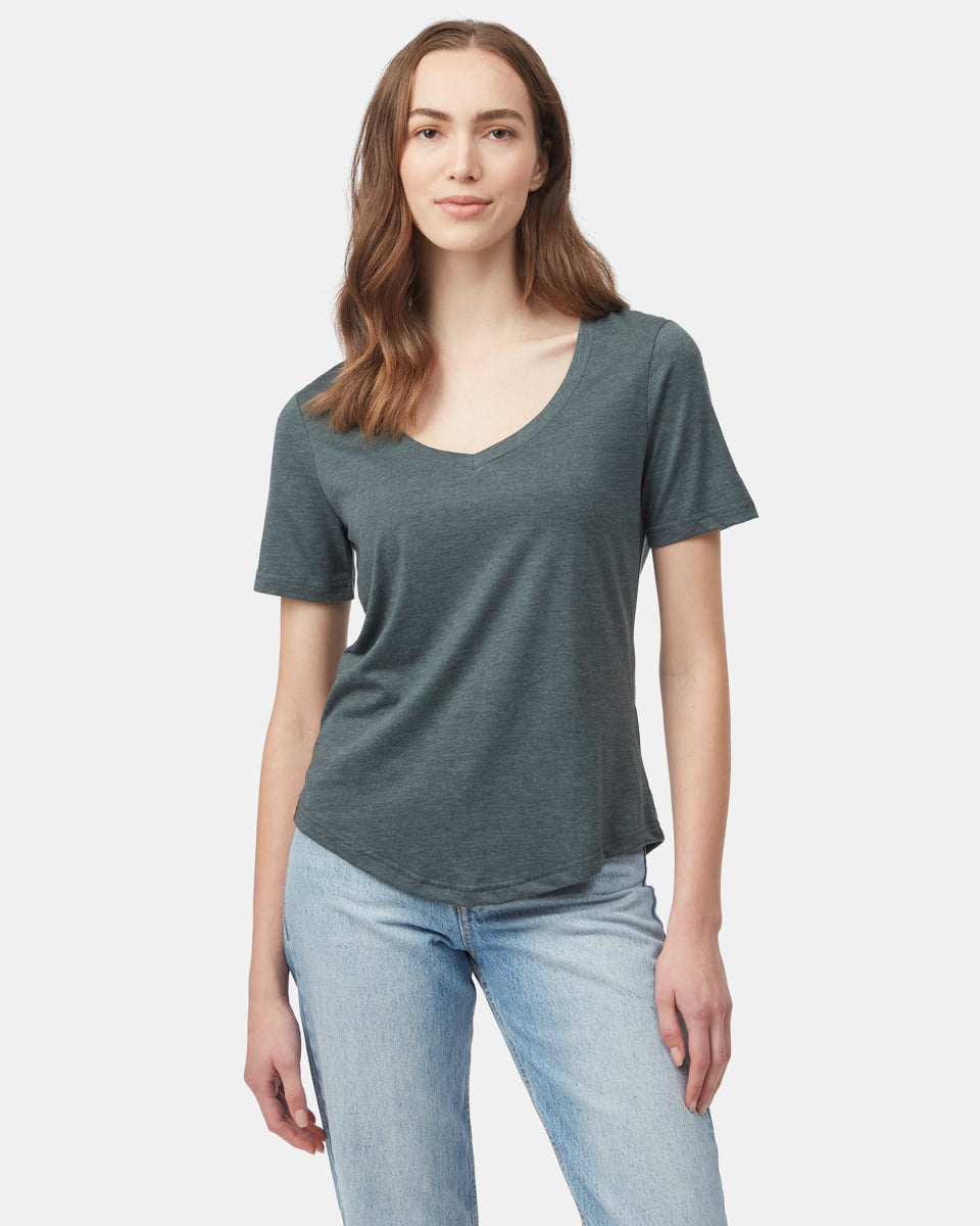 Womens TreeBlend V-Neck T-Shirt | Recycled Polyester