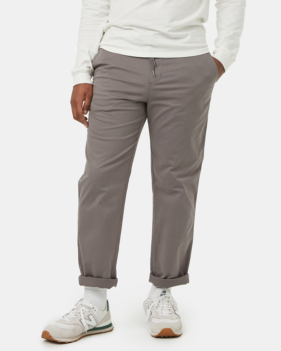 Mens Stretch Twill Straight Pull On Pant | Organic Cotton