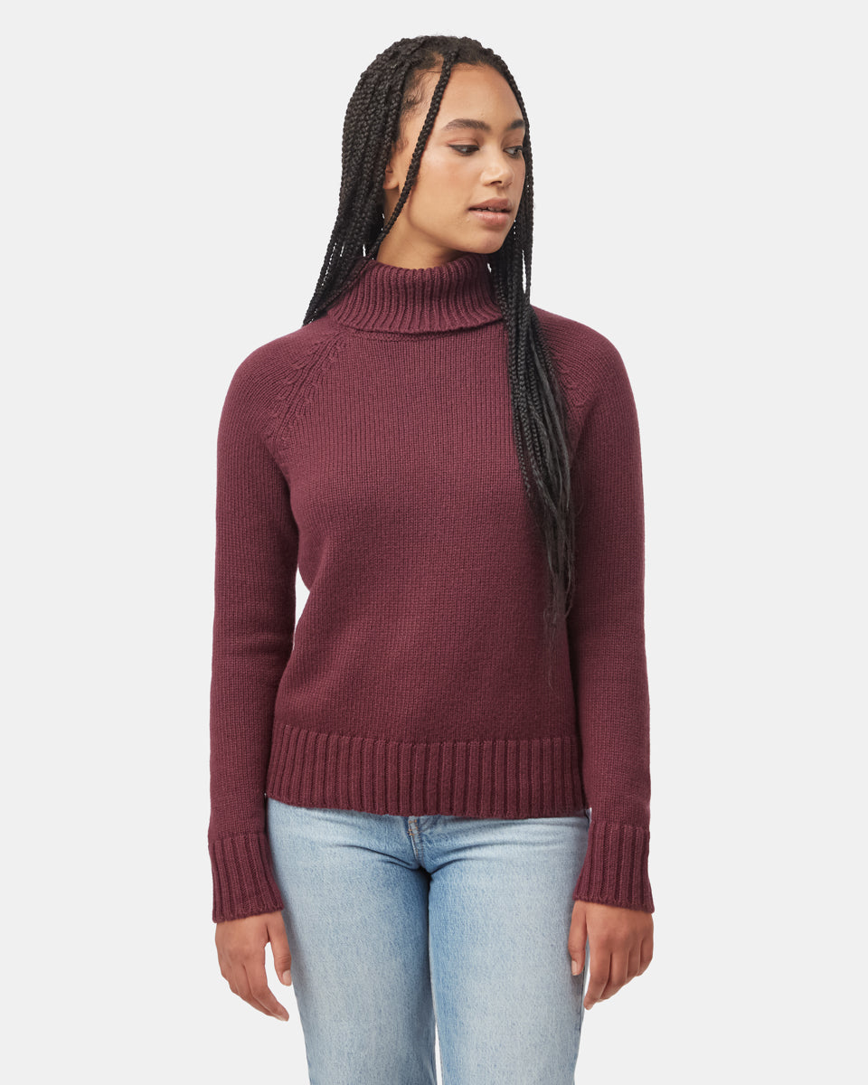 Womens Highline Wool Turtleneck Sweater | Recycled Polyester