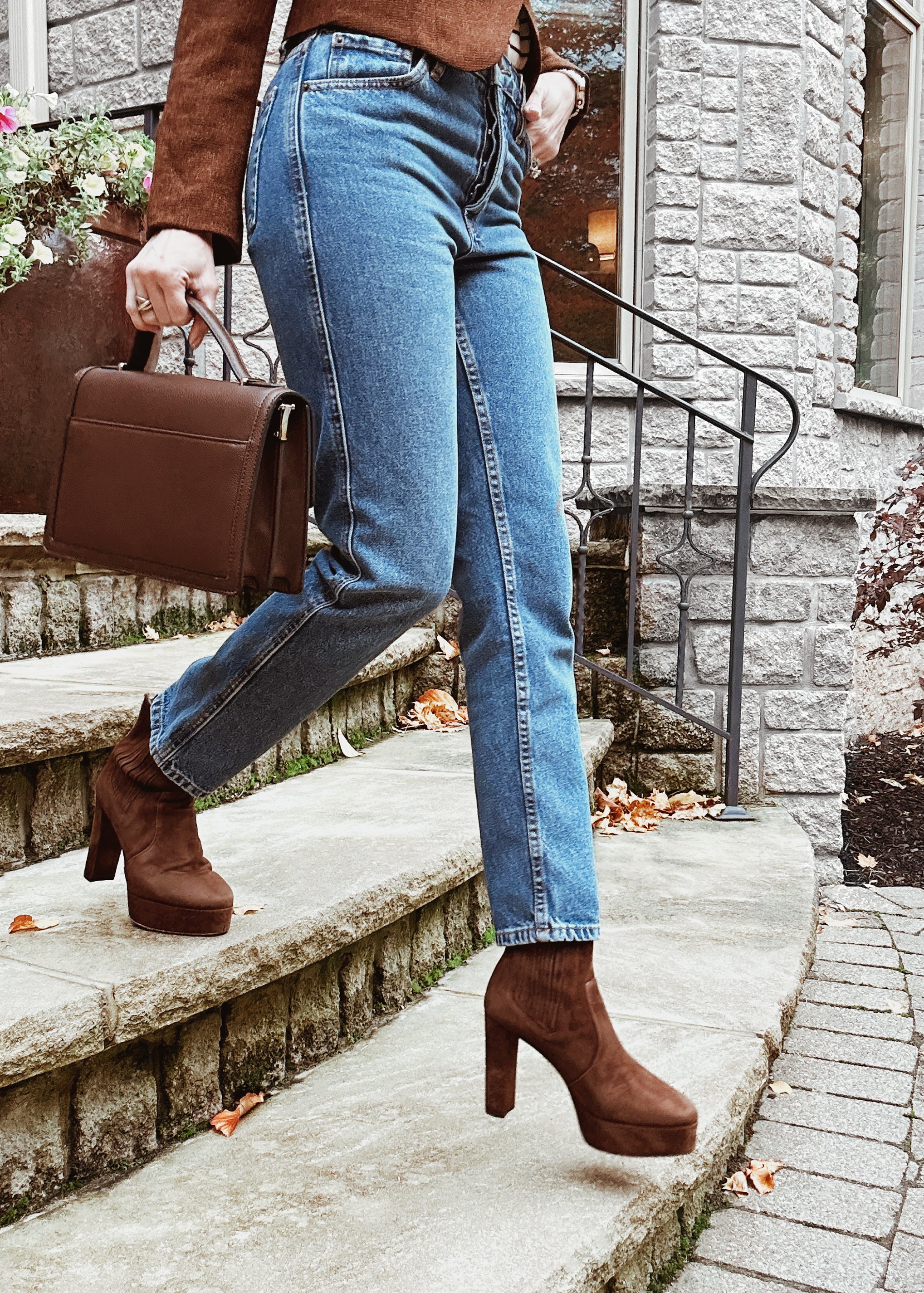 These chocolate Pilar platform boots understood the assignment. They are so comfortable!