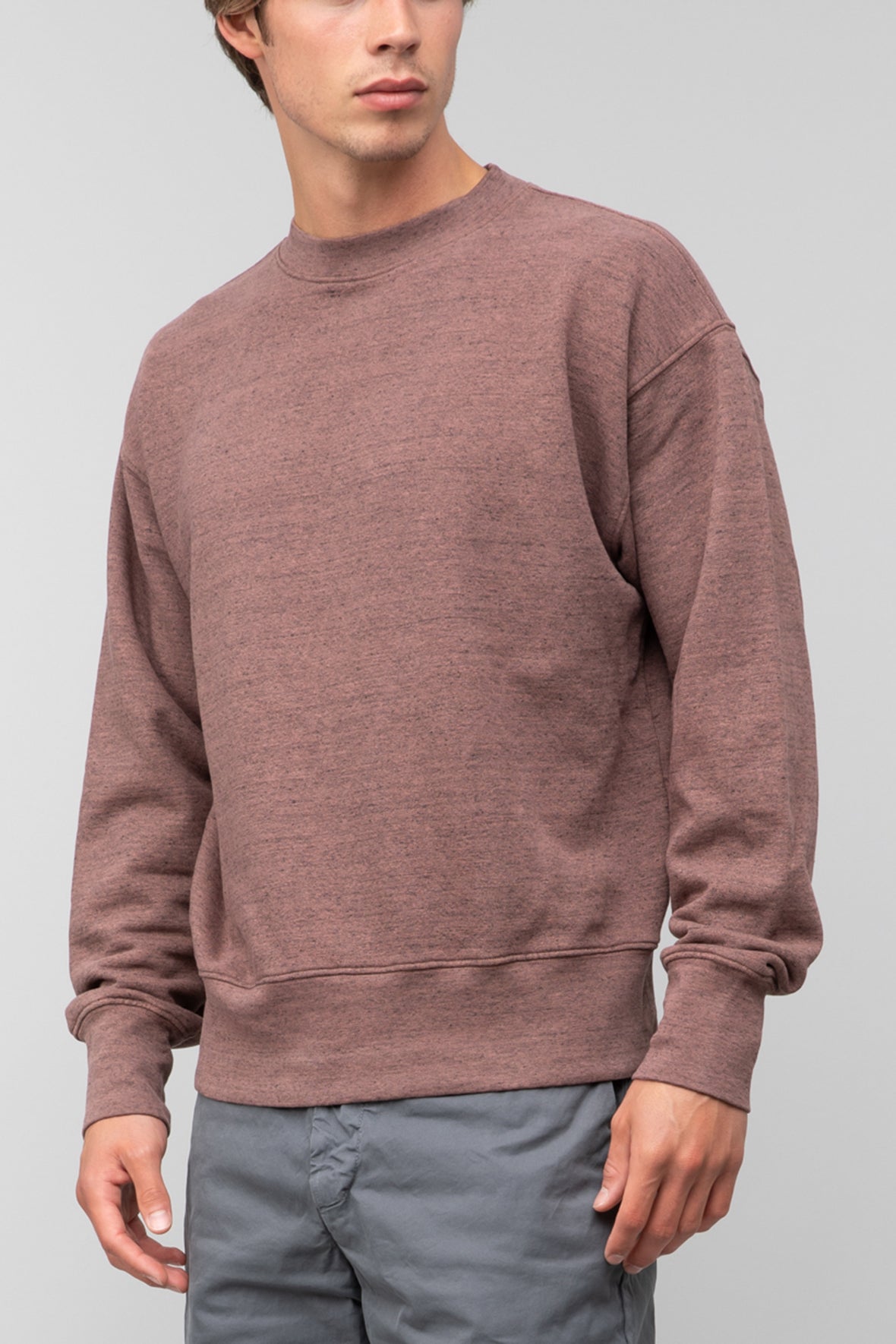 Men's French Terry Relaxed Sweatshirt Nutmeg - Save Khaki