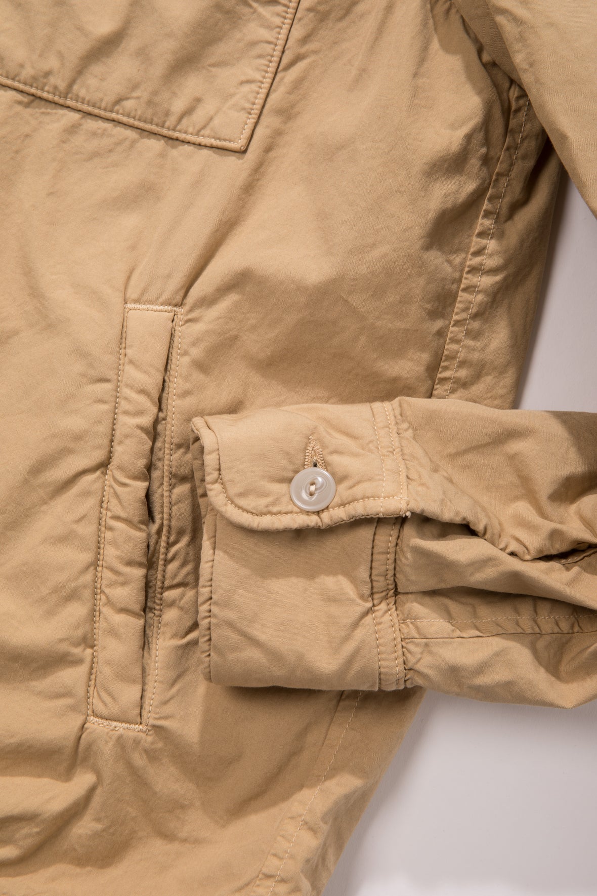 Men's Fleece Lined Shirt Jacket Wheat - Save Khaki