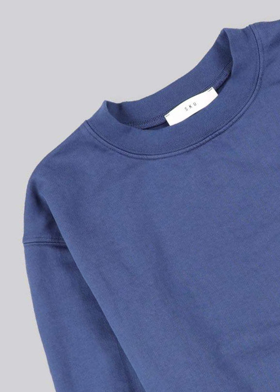 Men's L/S Supima Crew Sweatshirt Indigo