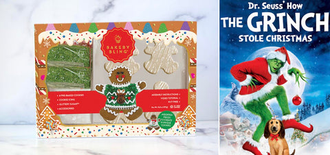 The Grinch with Gingerbread Man Designer Cookie Kit