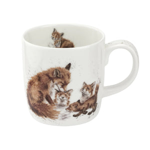 Wrendale Foxes Bedtime Kisses Mug - Racine Art Museum Store