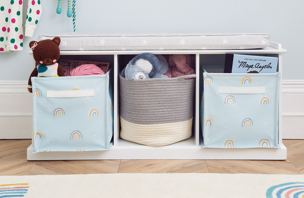 kids' rainbow storage