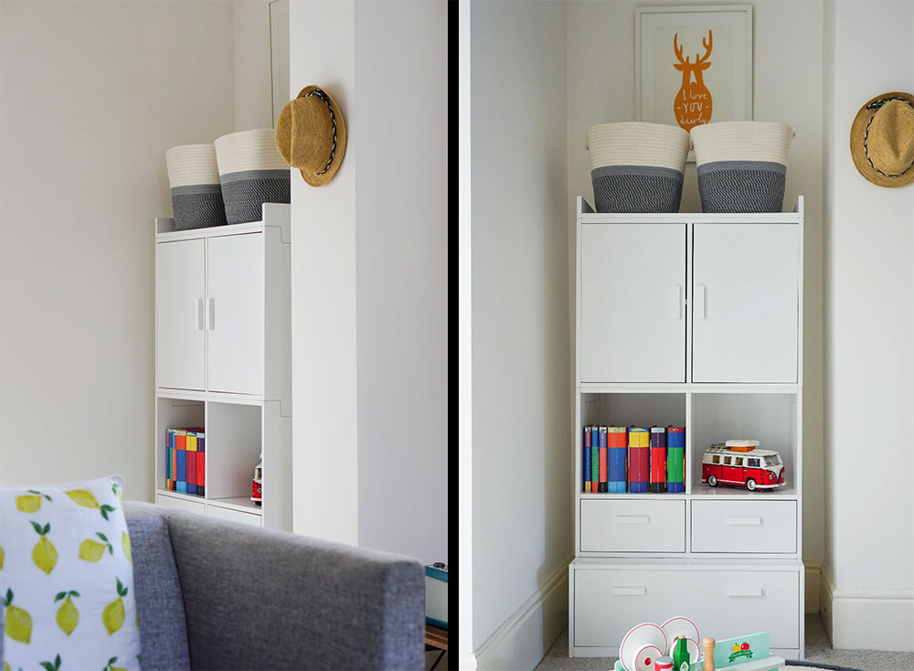 Alba toy storage for living room set