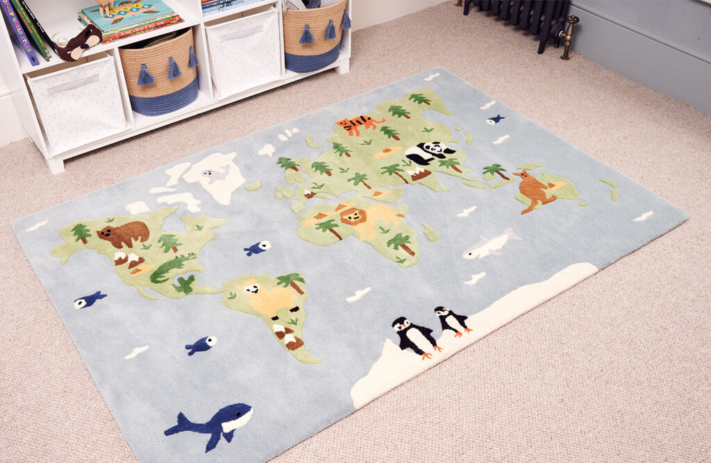 around the world rug