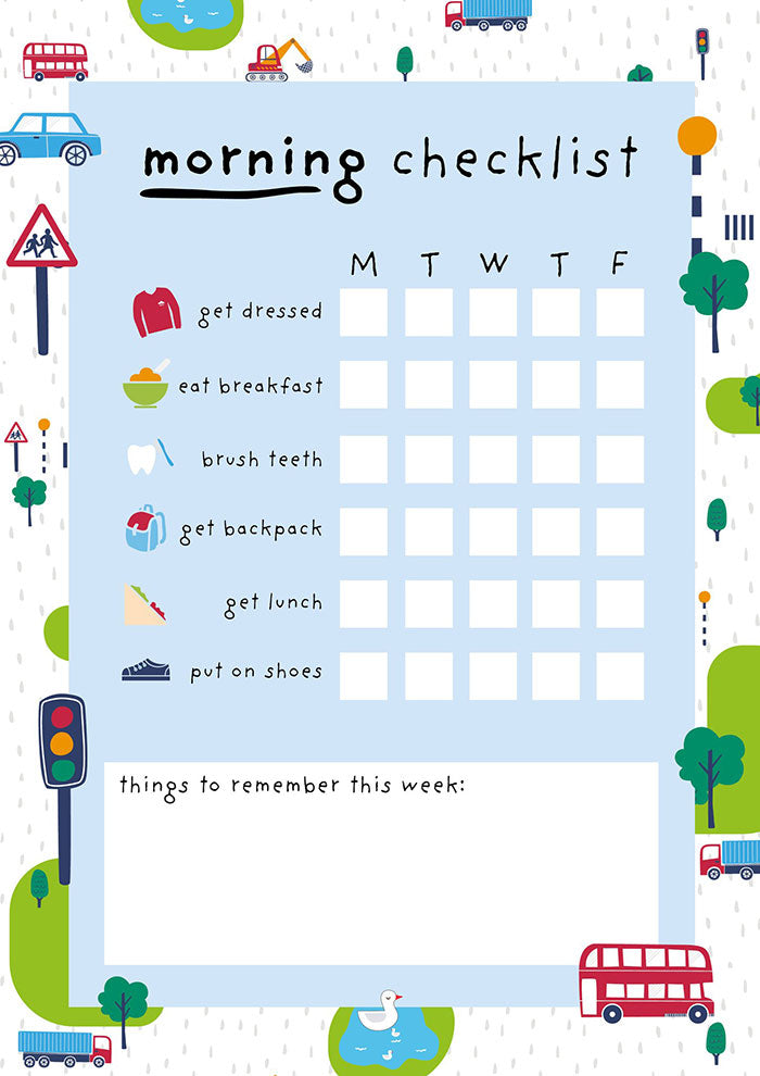 Morning check list