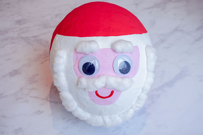 Make your own jolly Father Christmas piñata