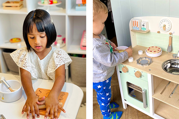 gingerbread toy baking set and play kitchen