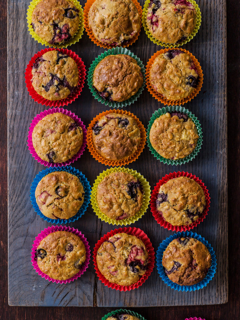 Healthy fruity muffins