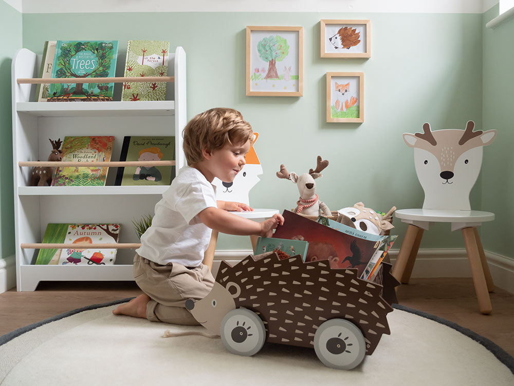 Hedgehog book cart