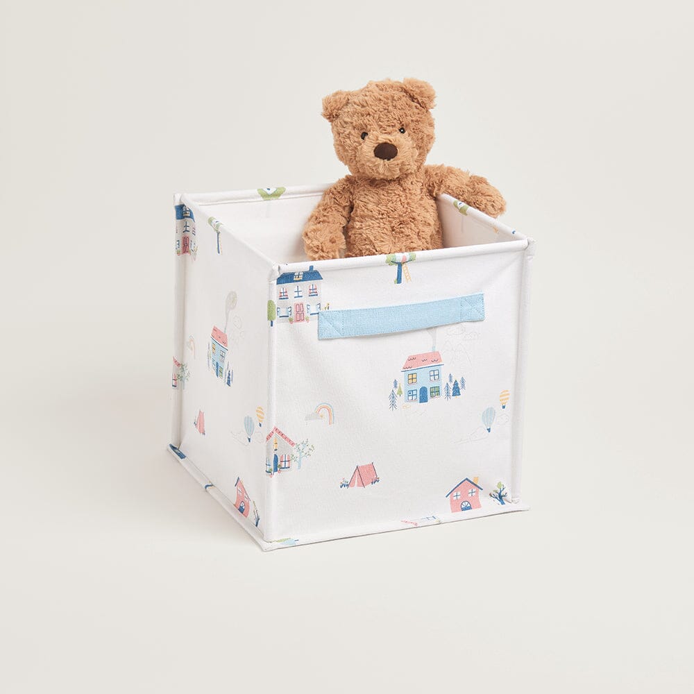 Woodland Themed Canvas Toy Storage Cube Box - Great Little Trading Co.