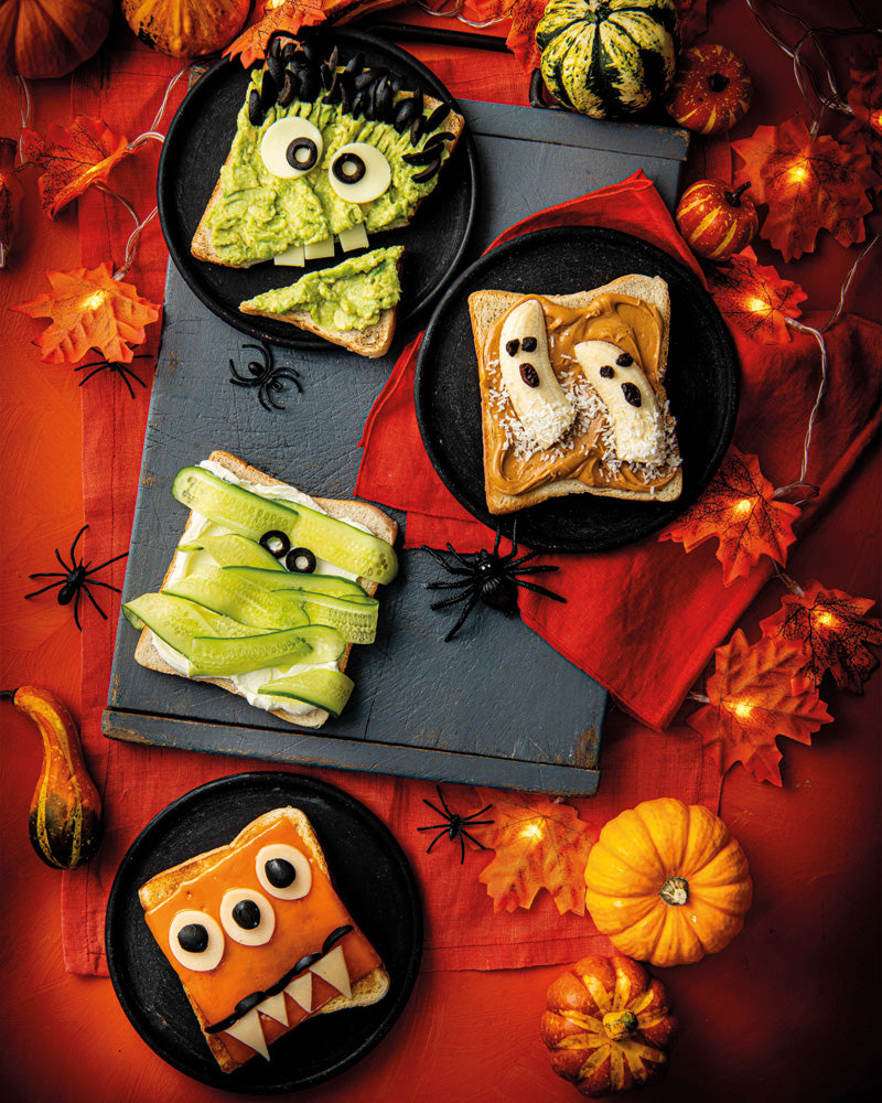 Halloween spooky sandwiches