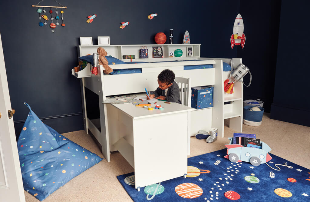 Space themed bedroom