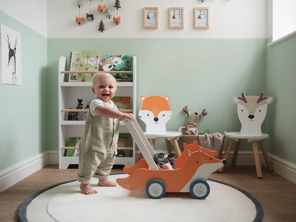 Fox themed playroom for toddlers