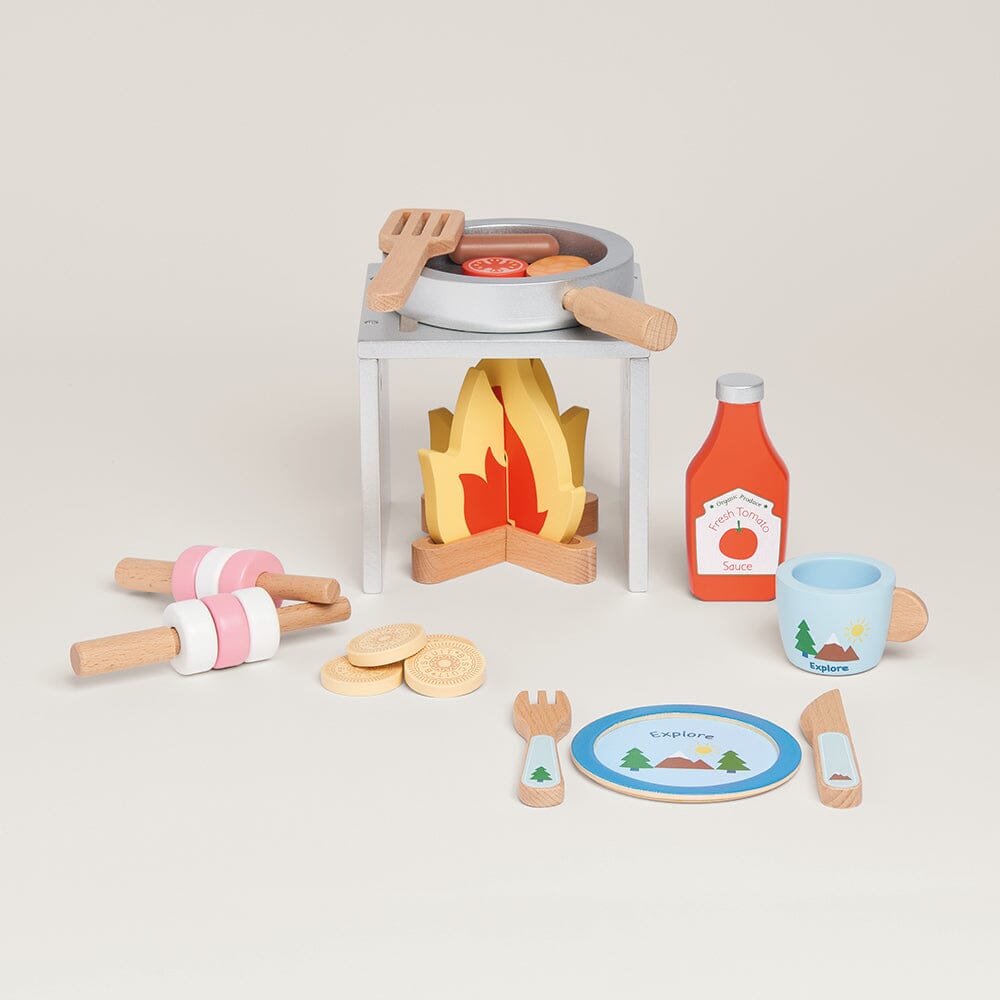 Wooden Doll Accessories & Feeding Set - Great Little Trading Co.