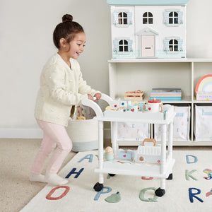 childrens wooden tea trolley