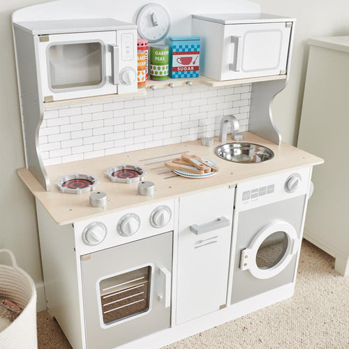 wooden play kitchen appliances