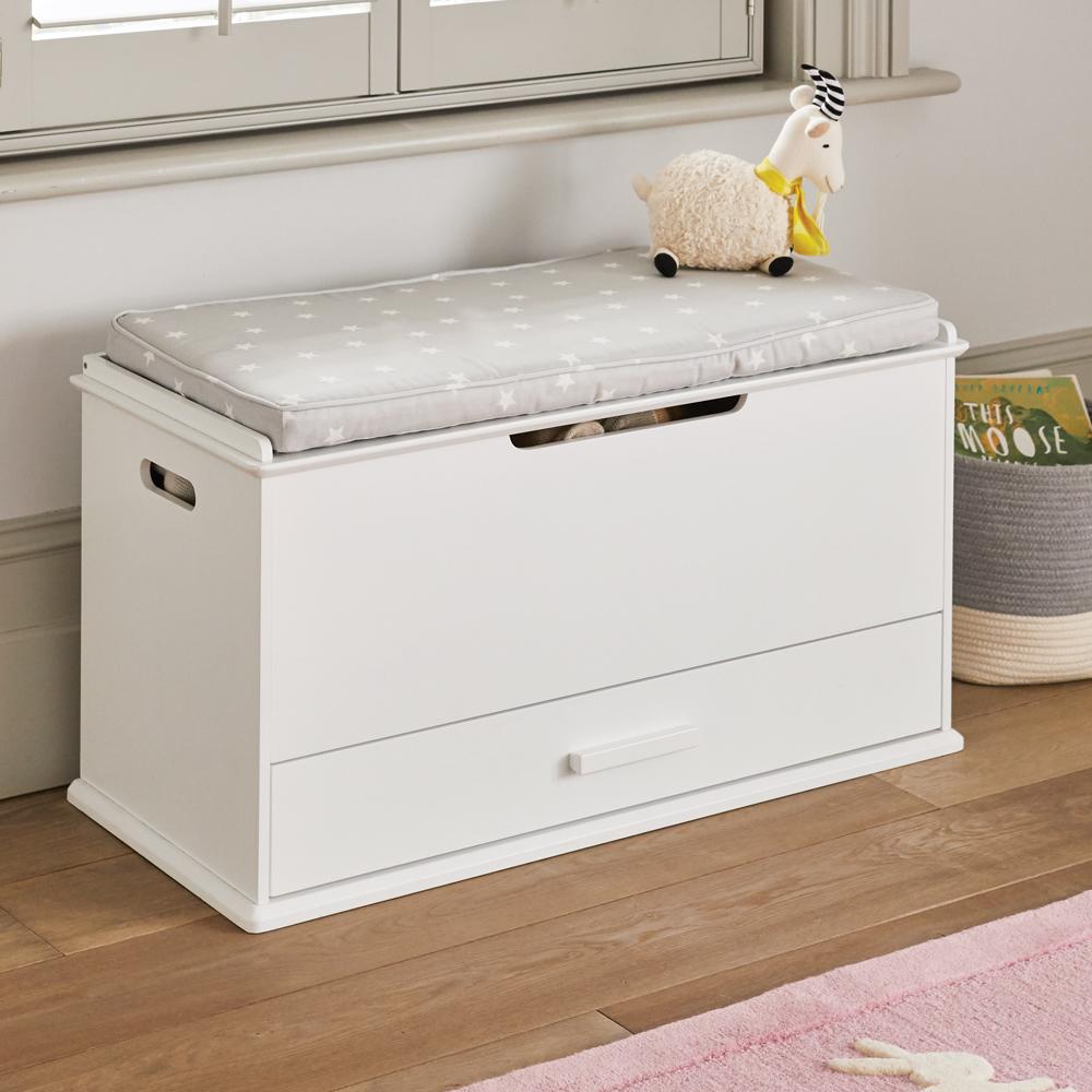 toy chest with cushion