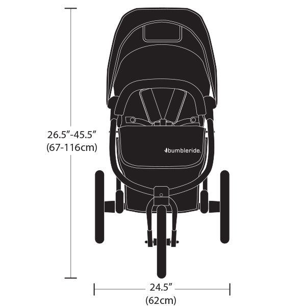 2018 Bumbleride Indie Dimensions - Front View