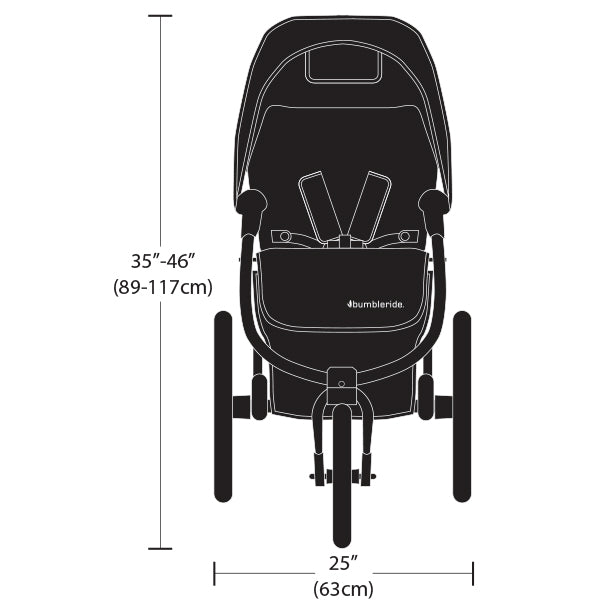 2020 Bumbleride Speed Dimensions - Front View