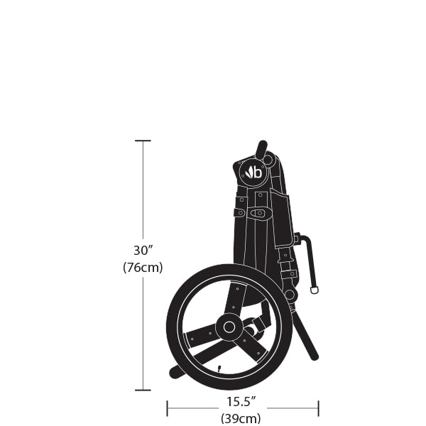 2019 bumbleride ātruma izmēri-Side Folded View