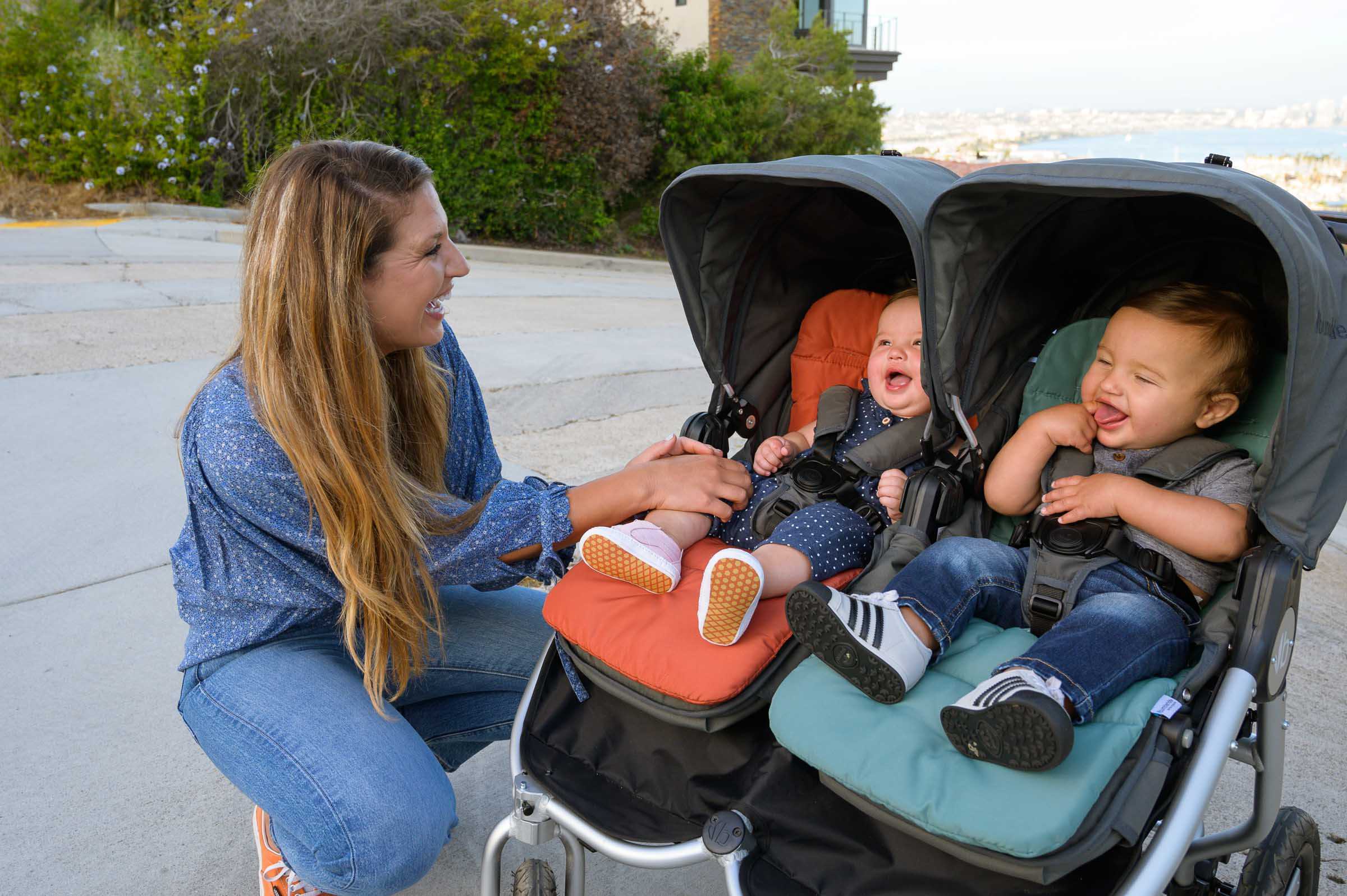 2020 Bumbleride Indie Twin stroller with Seat Liners with Twins