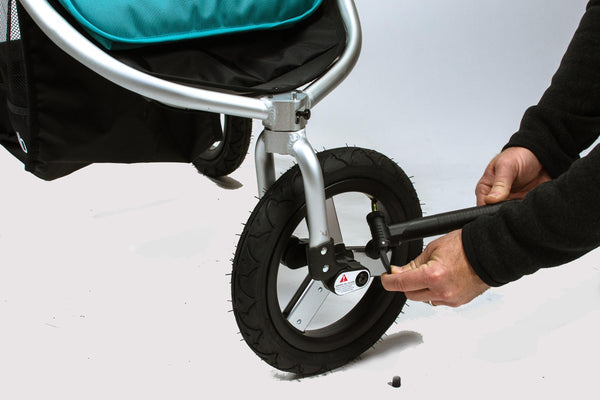 pram with air filled tyres