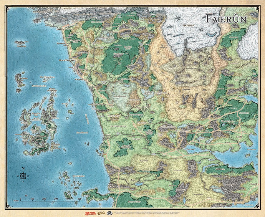 Baldur's Gate Sword Coast Map