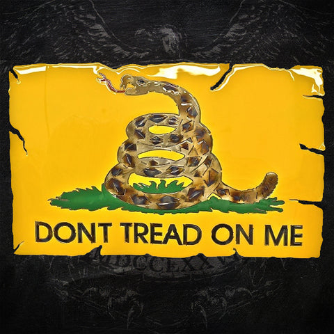 tread flag metal american liquid dont sign