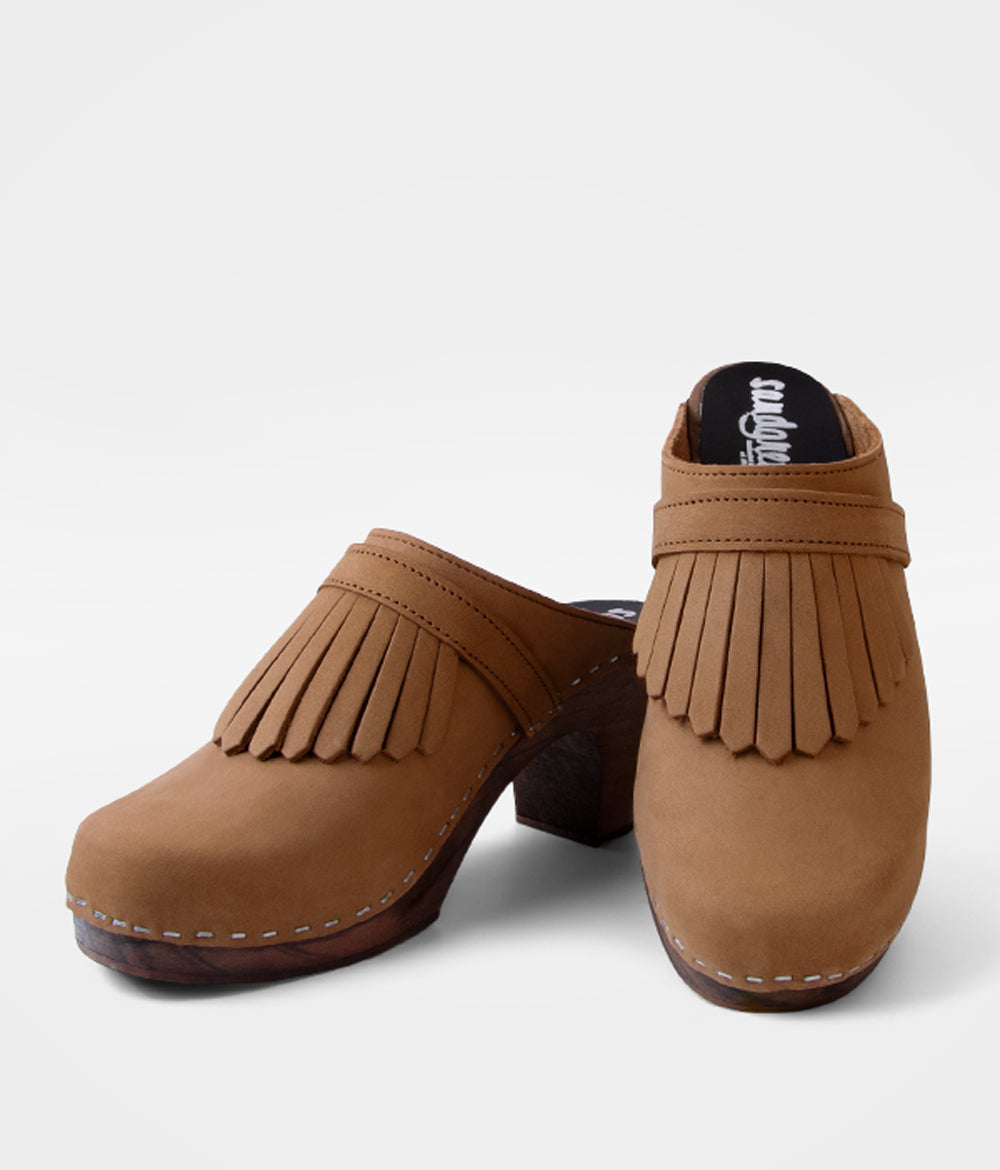 La Cigale Clogs Cognac - Leather (70259SB4504390)