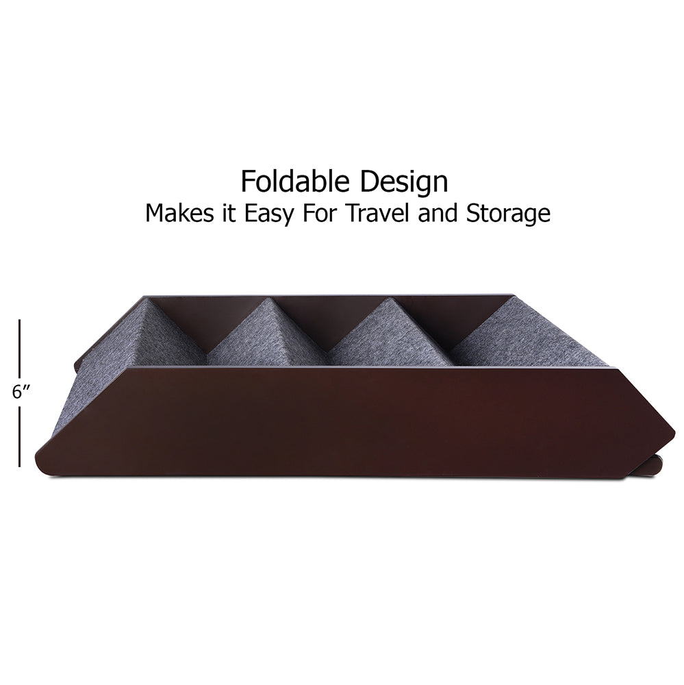 Foldable Pet Steps in Espresso