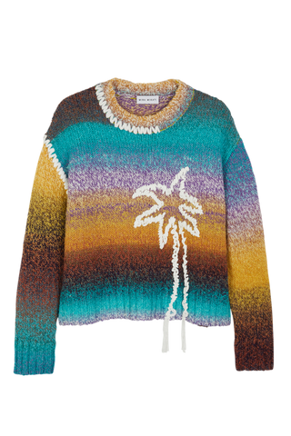 Hand Embroidered Palm Tree Jumper