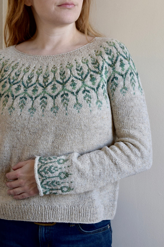 Knitting A Top Down Yoke Sweater - The Easy Eyelet Yoke Sweater — Knitatude