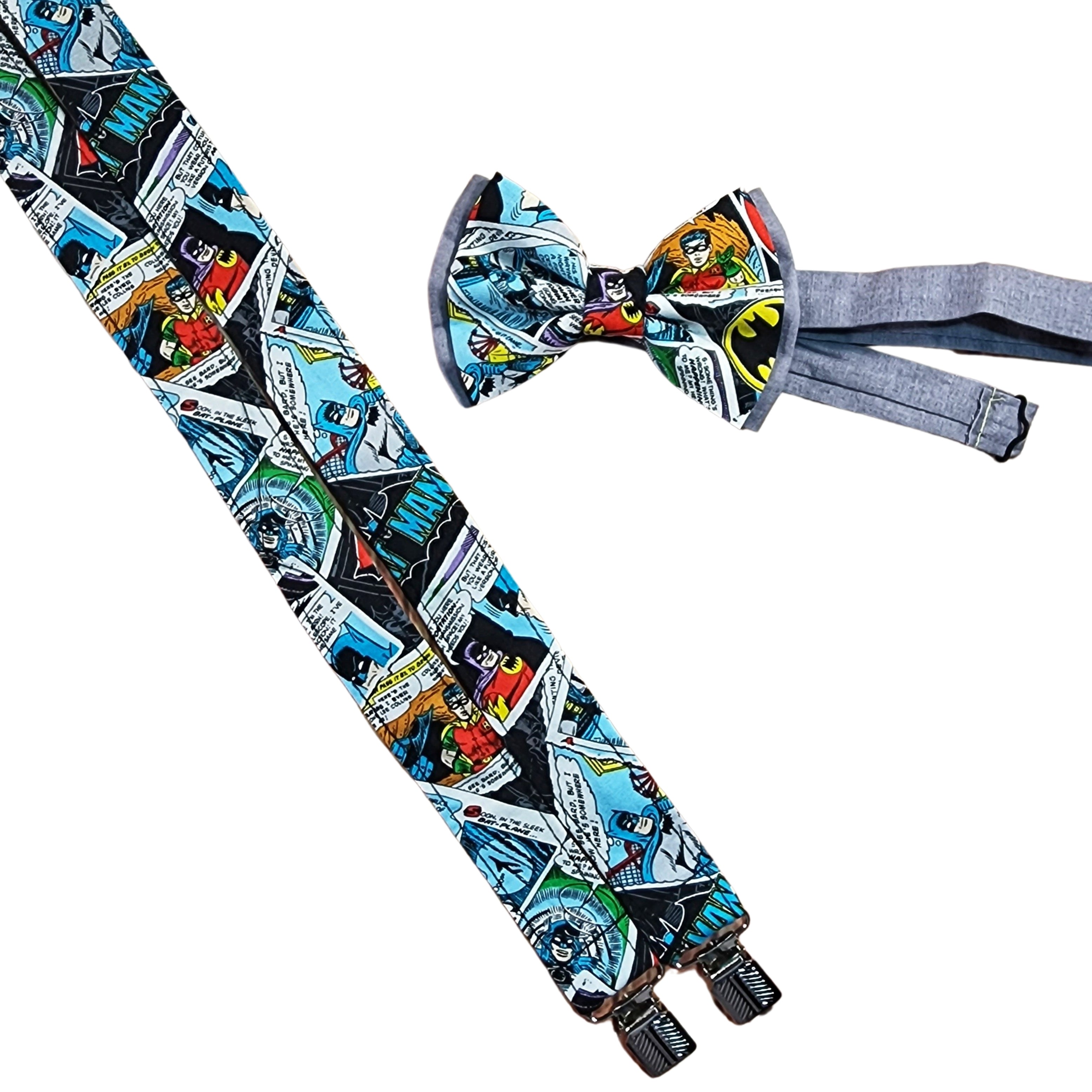 Batman & Robin Comic Suspenders | Dapper Xpressions
